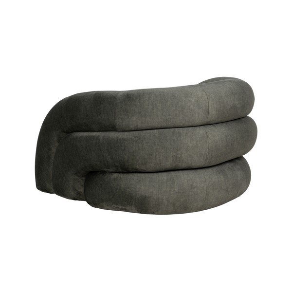 Temno zelen žameten fotelj Archie – Ixia-image-3