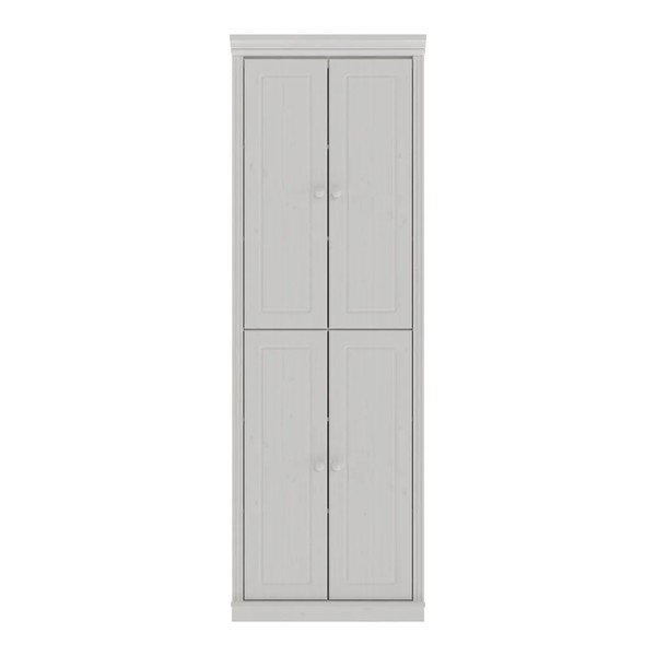 Bela omara iz masivnega bora 74x223x37 cm Anita – Støraa