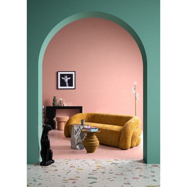 Črna stranska mizica s stekleno mizno ploščo 32x120 cm Archie – Bizzotto-image-3