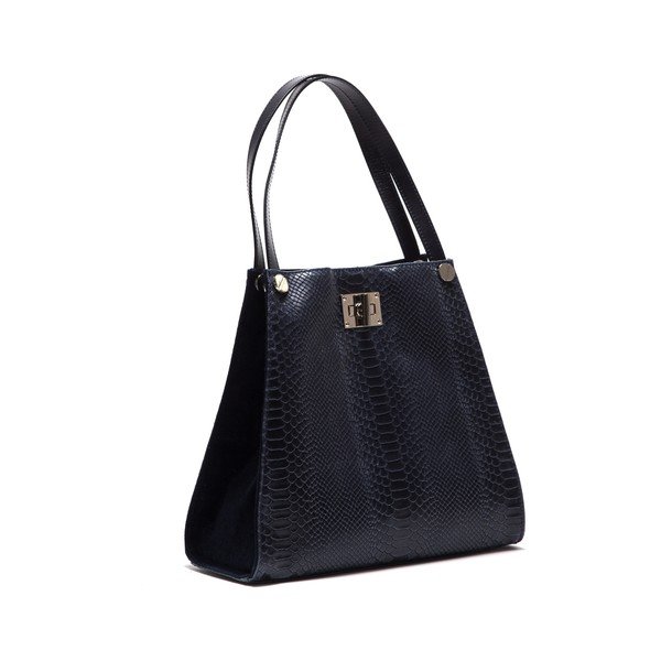 Usnjena torbica Anna Luchini 8038 Blu-image-2