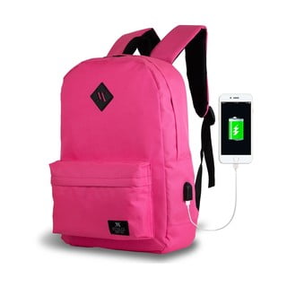 Rožnata nahrbtnik z USB priključkom My Valice SPECTA Smart Bag