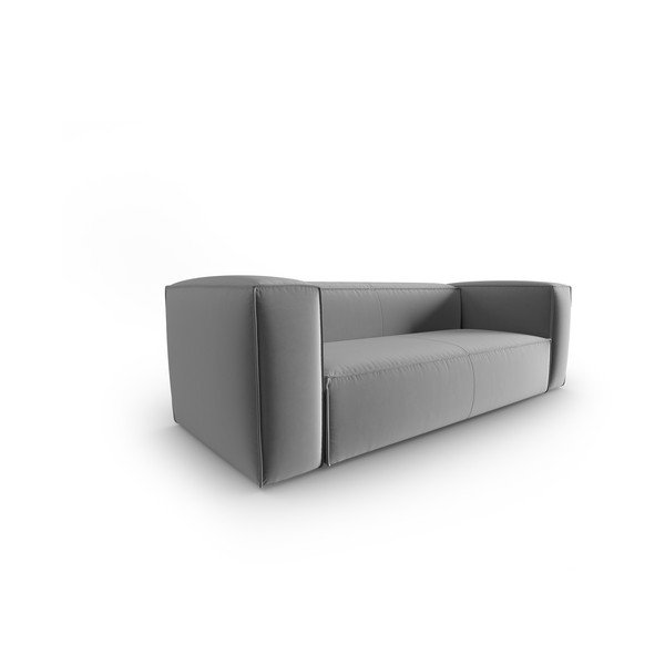 Siva žametna sedežna garnitura 200 cm Mackay – Cosmopolitan Design-image-2