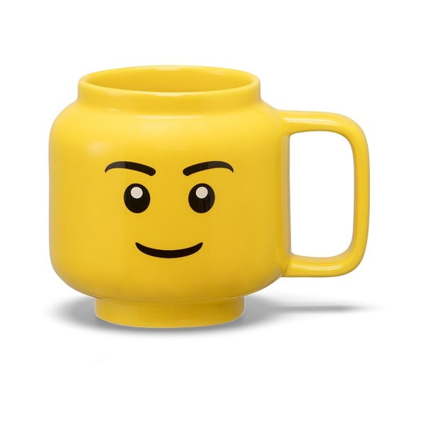 Rumena keramična otroška skodelica 255 ml Head - LEGO®