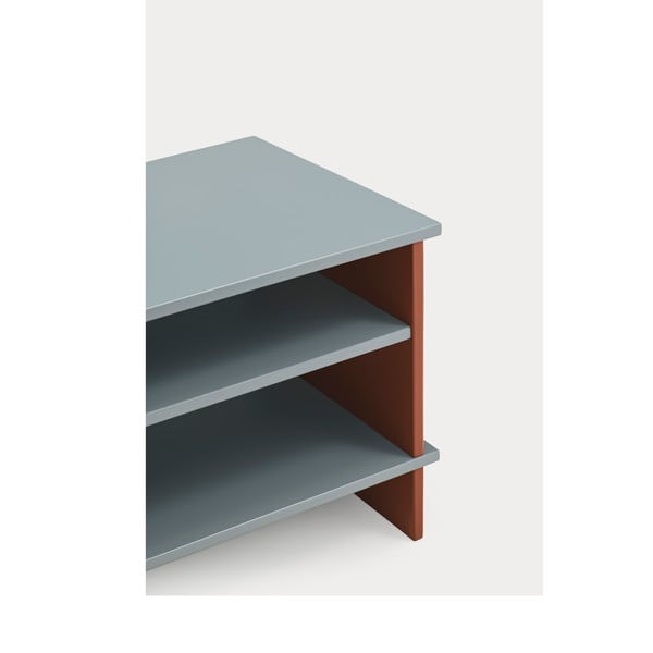 Opečnato oranžna/siva nočna omarica s policami Inari – Teulat-image-3