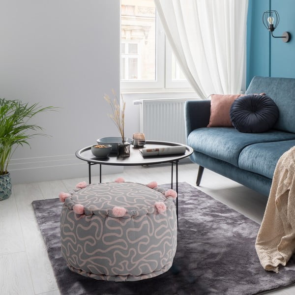 Svetlo rožnat/svetlo siv tabure Tangle – Tomasucci-image-2