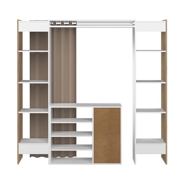 Belo-rjava omara 185x182 cm Tom - TemaHome -image-2