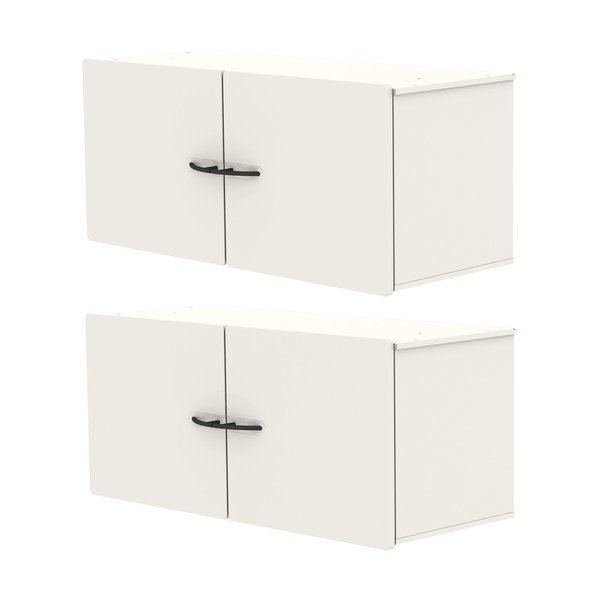 Bel/črn sistem modularnih polic 163x204 cm Dakota – Tenzo-image-4