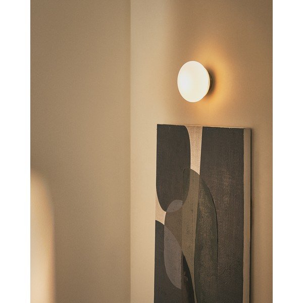 Bela/v srebrni barvi stenska svetilka ø 15 cm Bamila – Kave Home-image-1