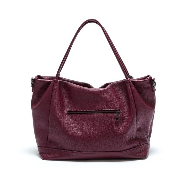Isabella Rhea Mili usnjena torbica v bordo barvi-image-1