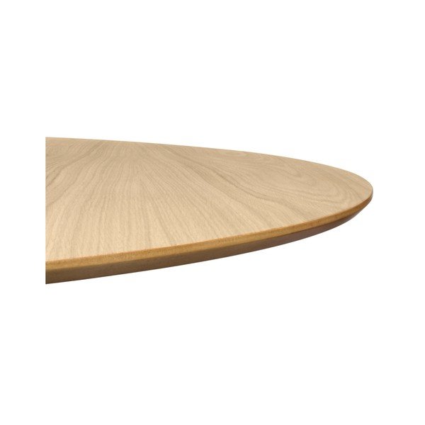Jedilna miza iz hrastovega lesa s črnim podnožjem Symbiosis Row, ⌀ 150 cm-image-1