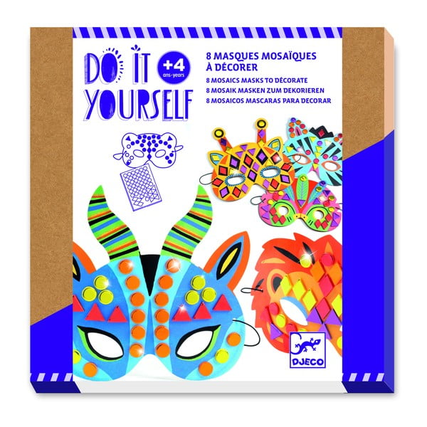 Komplet za izdelavo 8 živalskih mask Djeco Jungle-image-1
