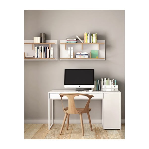 Bela delovna miza TemaHome Prado-image-2