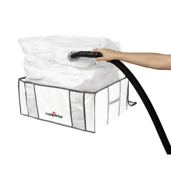 Vakuumska/ojačana tekstilna škatla za shranjevanje oblačil 65x45x26,5 cm Life – Compactor