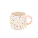 Kremno bela lončena skodelica 375 ml Ditsy – Sass & Belle