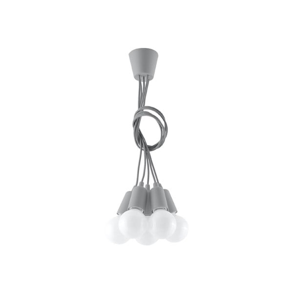 Siva viseča svetilka ø 25 cm Rene – Nice Lamps
