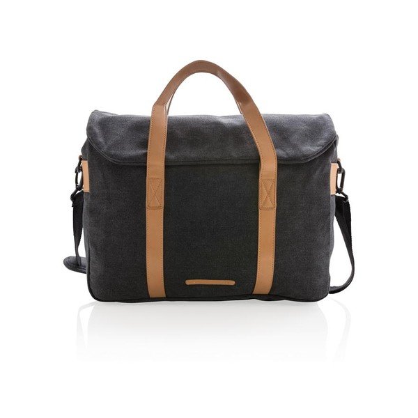 Črna platnena torba za prenosni računalnik 15,6'' XD Design Collection, 16 l-image-1