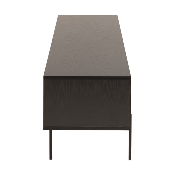 Črna TV omarica v jesenovem dekorju 180x44,5 cm Angus – Actona-image-4