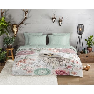 Zelena enojna flanelna posteljnina 140x200 cm Omaira – HIP
