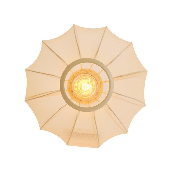 Kremno bela stropna svetilka s tekstilnim senčilom ø 40 cm Plumalia – Light & Living-image-3