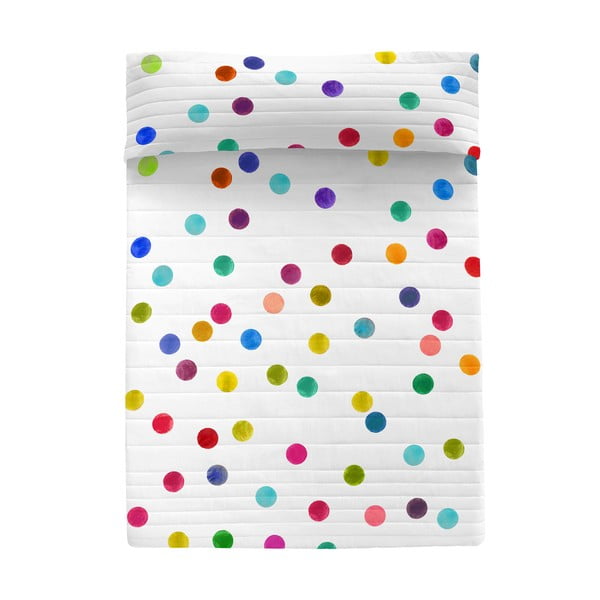 Belo bombažno prešito pregrinjalo 180x260 cm Confetti – Happy Friday