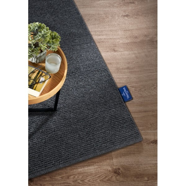 Temno siva ročno tkana volnena preproga 80x150 cm Francois – Villeroy&Boch-image-2