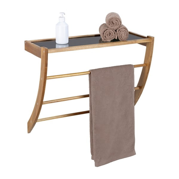 Leseno stensko držalo za brisače v temni naravni barvi Fondi – Wenko