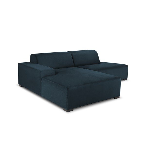 Temno modra kotna sedežna garnitura Cosmopolitan Design Hobart, levi vogal-image-4