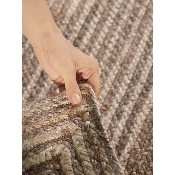 Obojestranski/ročno tkan tekač iz jute v svetli naravni barvi/v temni naravni barvi 80x300 cm Juno – Hanse Home-image-4