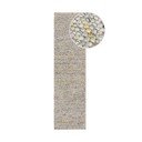 Kremno bel ročno tkan tekač iz mešanice volne 60x230 cm Minerals – Flair Rugs