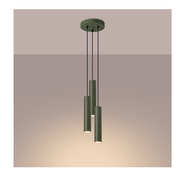 Zelena viseča svetilka ø 19,5 cm Castro – Sollux-image-1