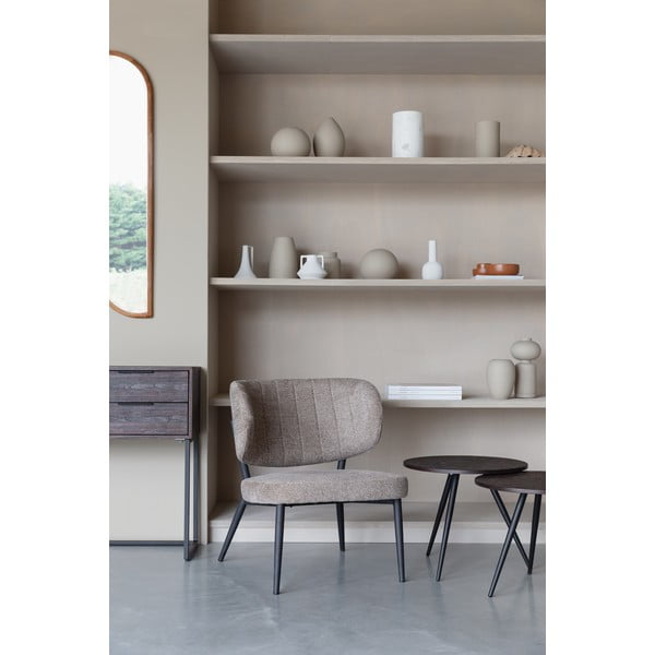 Svetlo rjav fotelj Sanne – White Label-image-1