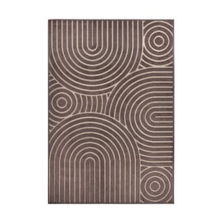 Rjava preproga 200x285 cm Iconic Wave – Hanse Home