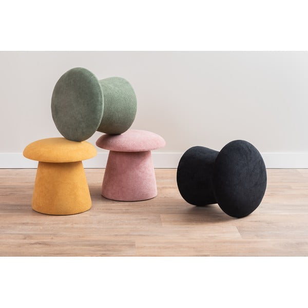 Svetlo rožnat žameten tabure Mushroom – Leitmotiv-image-1