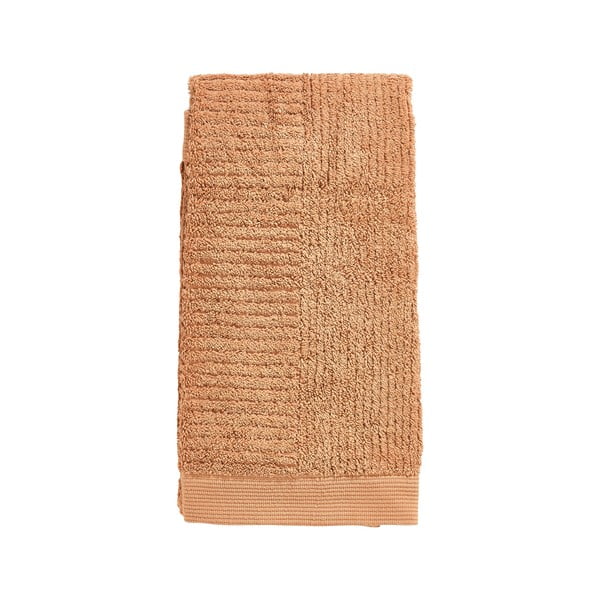 Rumena frotirna bombažna brisača 50x100 cm Classic – Zone