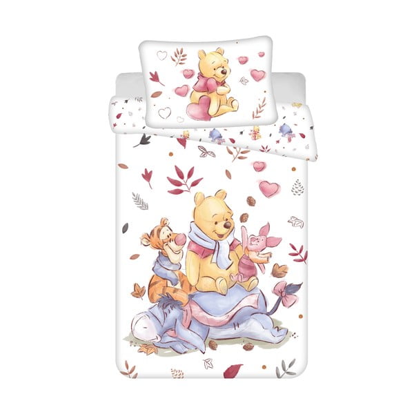 Bombažna otroška posteljnina za otroško posteljico 100x135 cm Winnie the Pooh – Jerry Fabrics