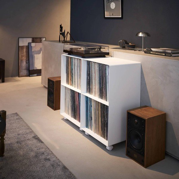 Bel kovinski regal na koleščkih 40x73x38 cm Tower – YAMAZAKI-image-2