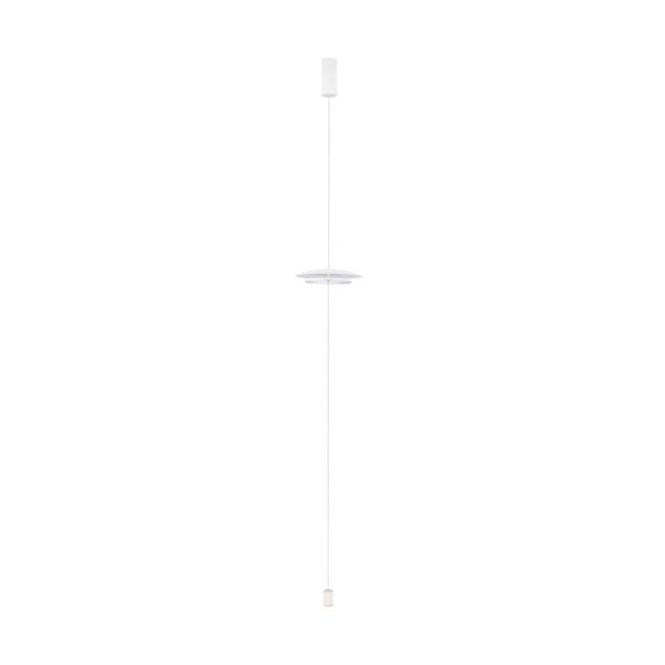 Mat bela aluminijasta LED zatemnitvena stoječa svetilka (višina 330 cm) Olos – Nova Luce