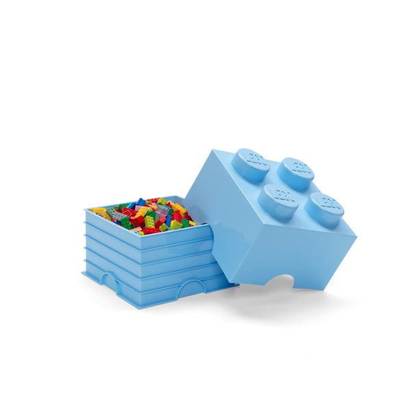 Svetlo modra kavdratna škatla za shranjevanje LEGO®-image-2