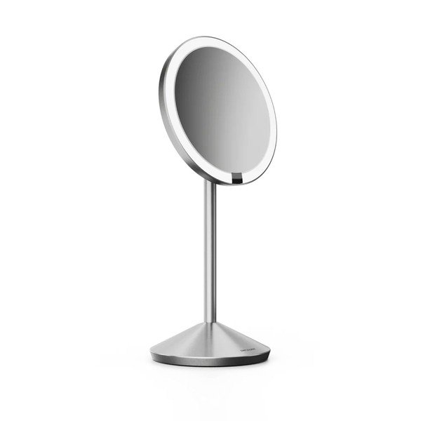 Kozmetično ogledalo z lučjo/povečevalno (10x povečava) ø 12 cm – simplehuman