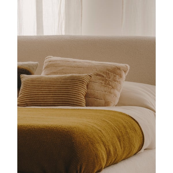 Pletena odeja iz volne in mešanih vlaken 130x170 cm Melany – Kave Home-image-2