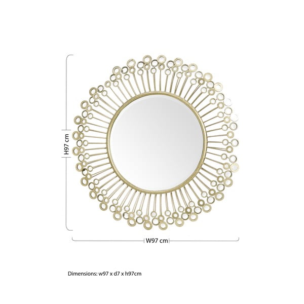 Stensko ogledalo ø 97 cm – Premier Housewares-image-2