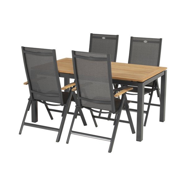 Siv kovinski vrtni stol Aruba - Hartman-image-2