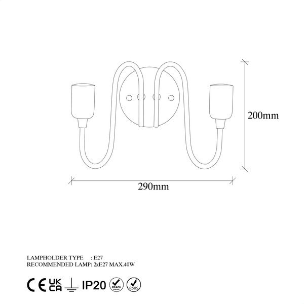 Črna stenska svetilka Firat – Opviq lights-image-4