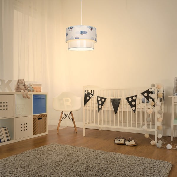 Belo-modra otroška svetilka - Squid Lighting-image-1