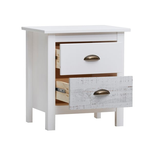 Belo-siva nočna omarica Marckeric Romantica, 46 x 50 cm-image-4