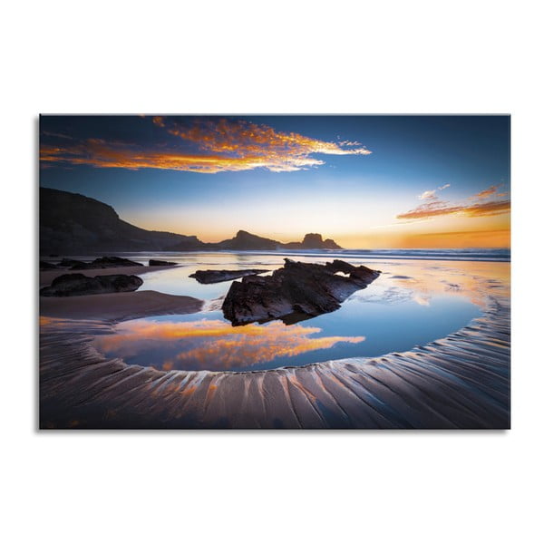 Slika Styler Glasspik Pogledi Ocean Sunset, 80 x 120 cm