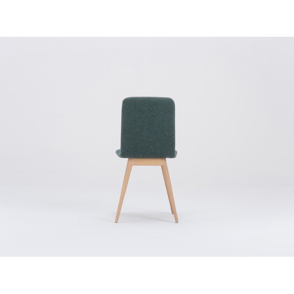 Zelen jedilni stol s podnožjem iz hrastovega lesa Gazzda Ena-image-4