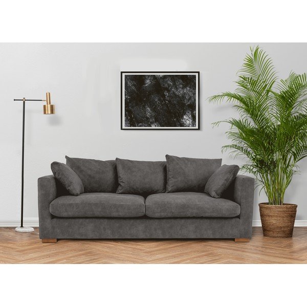 Antracitno siva sedežna garnitura 220 cm Comfy – Scandic-image-1