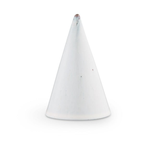 Svetlo siva kamnita dekorativna figurica Kähler Design Glazed Cone Light Grey, višina 11 cm