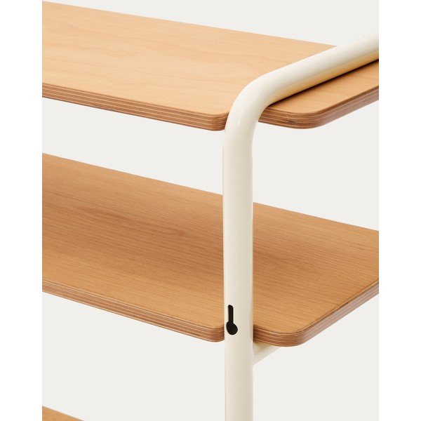 Stenski otroški regal v jesenovem dekorju v bež in naravni barvi 60x70x28 cm Tinn – Kave Home-image-1